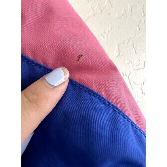 American Eagle Women’s Colorblock Puffer Jacket Black Blue Pink Size XS Outdoors - Picture 3 of 16